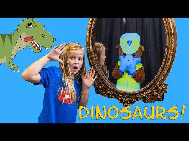 PAW PATROL Assistant Hunts Dinosaurs with the Magic Mirror