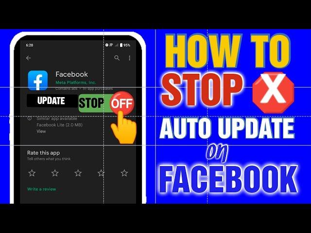 how to stop auto update on Facebook | how to turn off auto update on facebook