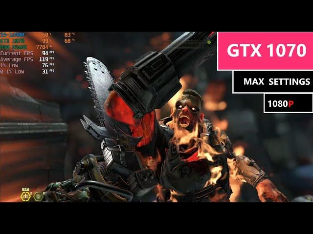 Doom Eternal | i5 12400 & GTX 1070 | Max settings | Fps Benchmark