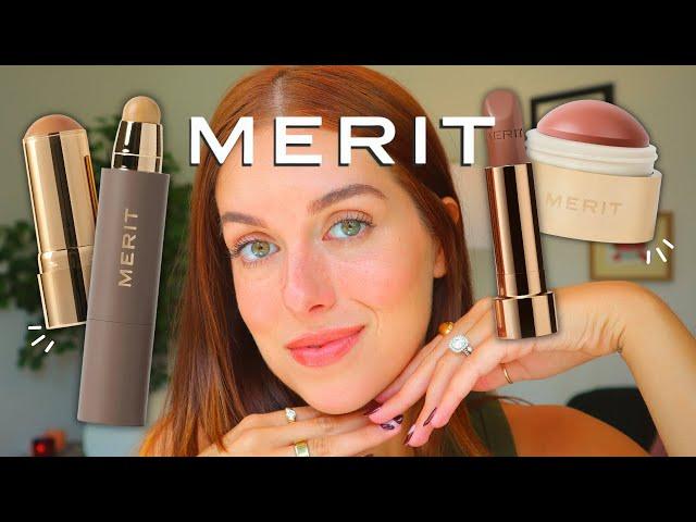 FULL FACE OF MERIT BEAUTY // testing every single product in the line + what you should skip