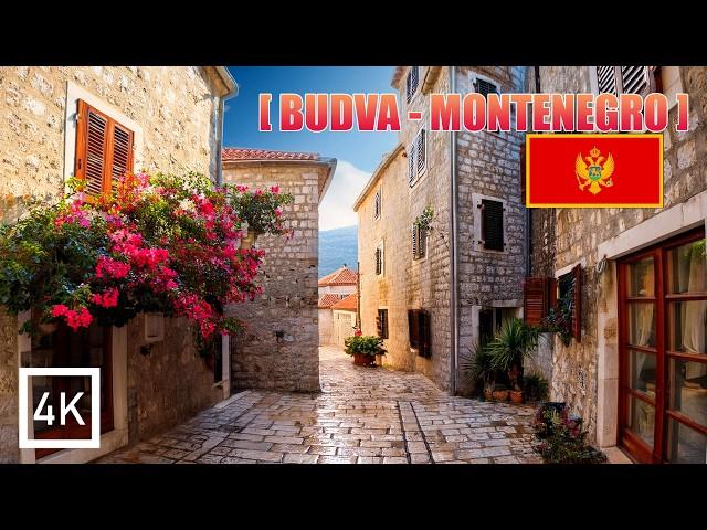 Montenegro's Best Preserved Old Town of Budva I 4K 60Fps Walking Tour