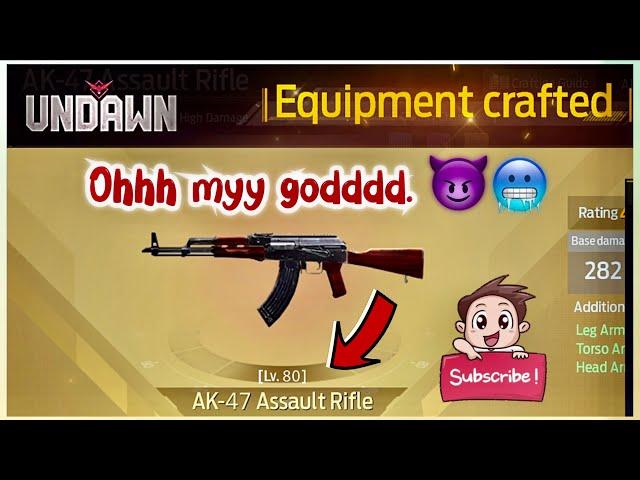 Undawn Gold AK-47 Assault Rifle Gun | Level-80 #undawnglobal #undawnmobile #undawnlive #yonmaq