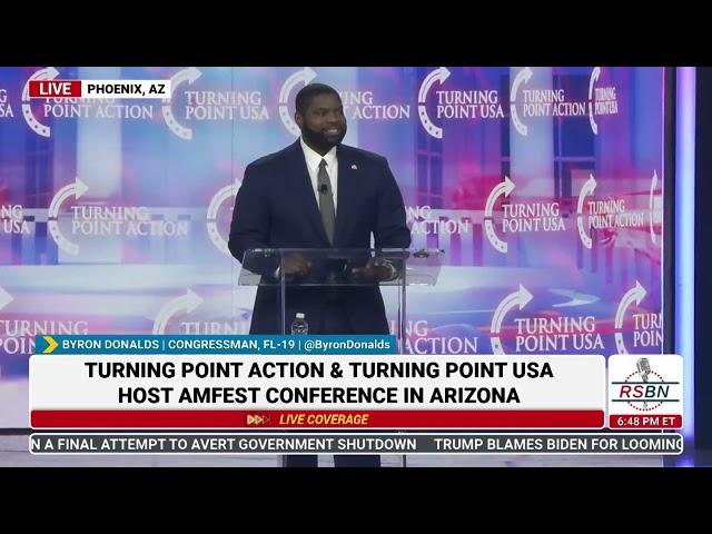 FULL SPEECH: Byron Donalds Speaks at TPUSA's America Fest Conference: Day Three - 12/21/24