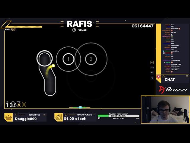 osu! | Rafis | Hige Driver - DADADADADADADADADADA [ULTRA BERZERK] 87.49% 571/1511x 92 10.48⭐ #1