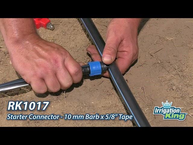 IrrigationKing Drip Tape Starter Connector 10 mm Barb | RK1017
