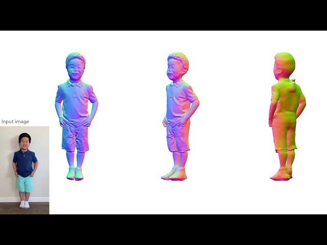 PIFuHD: High-Resolution 3D Human Digitization (CVPR2020 Oral, Video Results)