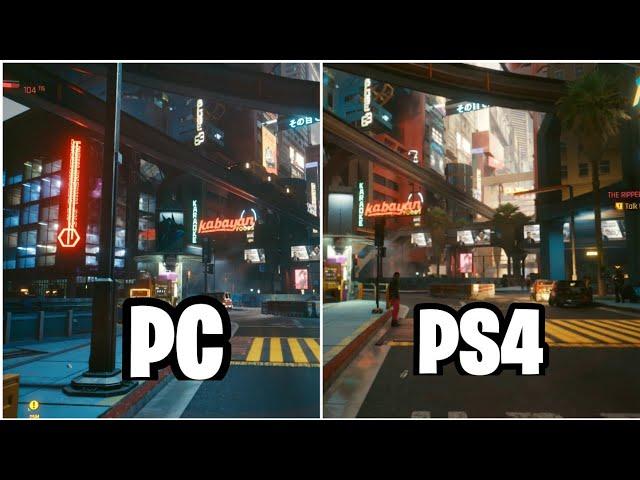 Cyberpunk 2077 Ps4 vs PC Ultra Settings Comparison