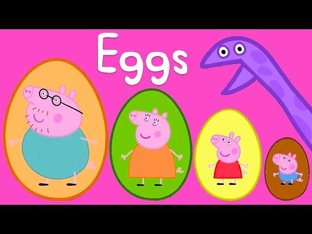 Peppa Pig - Surprise Eggs! Counting for Kids 1, 2 3 - Learning with Peppa Pig