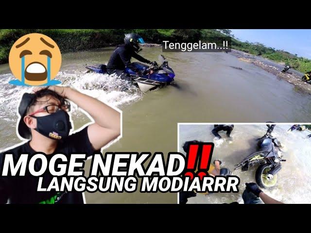 MOGE" Nekad Berenang dikali || Vixion maksa sampe Tersungkur || Motovlog Indonesia