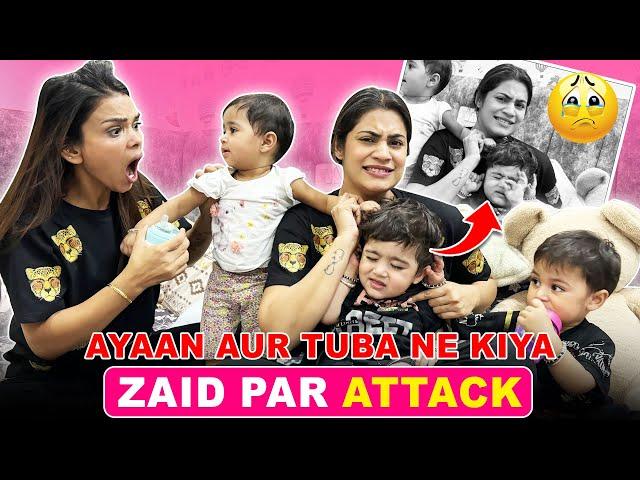 AYAAN AUR TUBA NE KIYA ZAID PAR ATTACK | MALIK KIDS