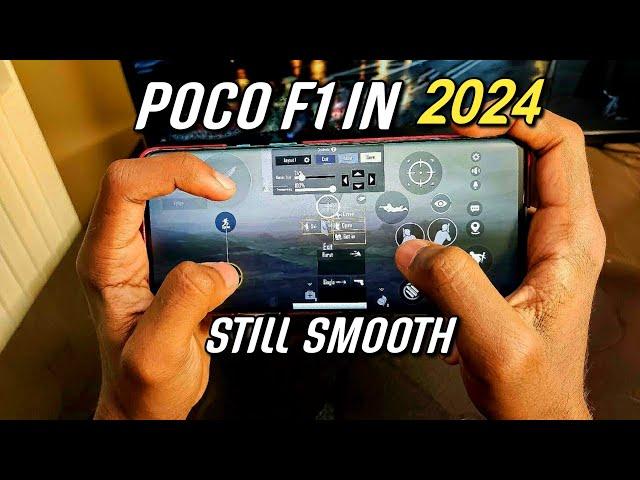 POCO F1 IN 2024 STILL SMOOTH !!!  4 FINGERS + GYROSCOPE . 60 FPSPUBG & BGMI TESTPUBG MOBILE