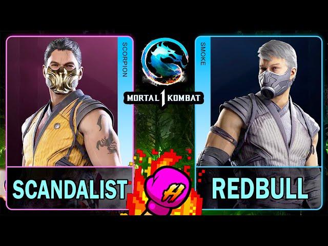 MK1 Scandalist (SCORPION) VS RedBull (SMOKE)Mortal Kombat 14K 60ᶠᵖˢ