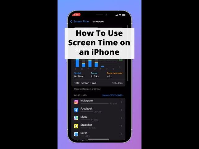 How To Use iPhone Screen Time