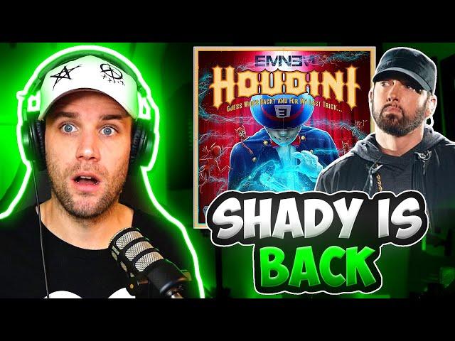 CLASSIC SHADY RETURNS!! | Rapper Reacts to Eminem - Houdini (FIRST REACTION)