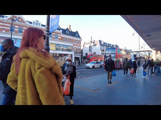 Walking around Clapham Park Road, Brixton, Acre Lane, Electric Avenue 2021 Lockdown London Tour 4K