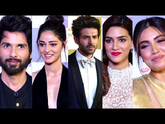 UNCUT- Shahid Kapoor, Kartik Aaryan, Ananya Panday & others attend Star Screen Awards 2019