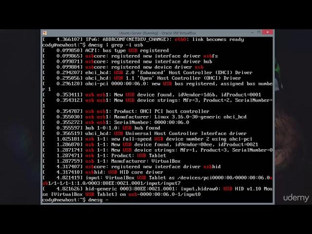 7   Using dmesg to read the kernel ring buffer