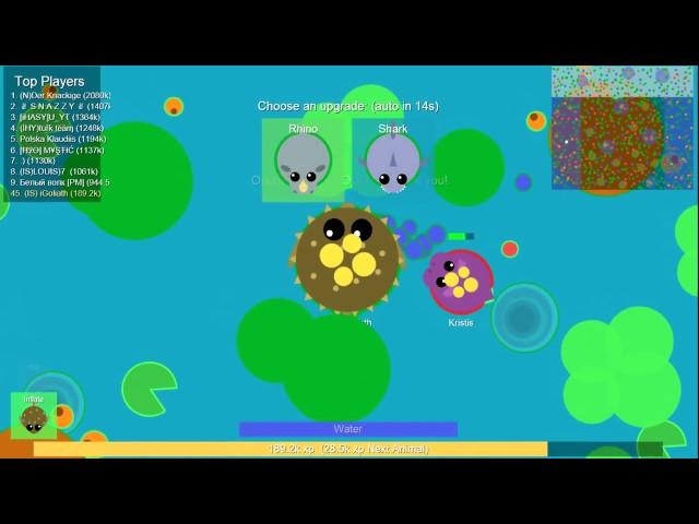 1 ANGRY PUFFERFISH vs. 999 BAD ANIMALS! BEST MOPE.IO TROLLING IN THE OCEAN! (Mope.io) 