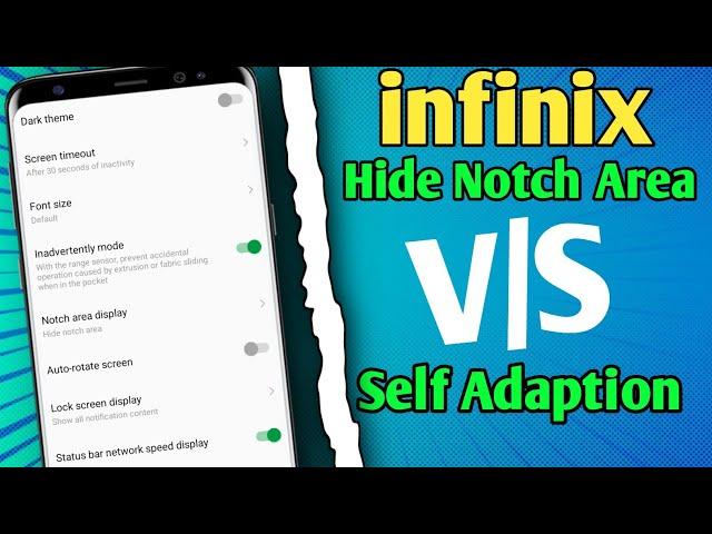 infinix Notch Area Display Setting | How to infinix Change Display Custom Setting |#display #tips