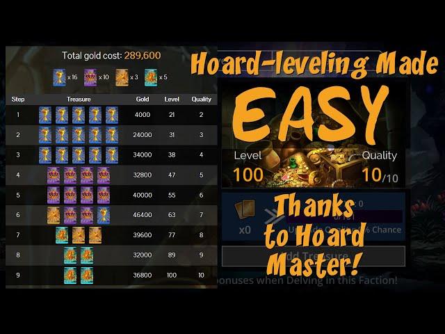 Gems of War - How to Increase Hoard to 100/10 Quality for Under 300k Gold