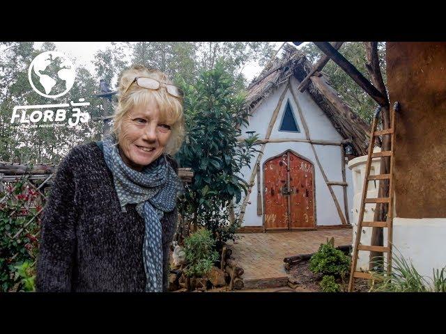 Woman Creates Tiny House Cottage and Eco Village from Adobe Brick in Morocco