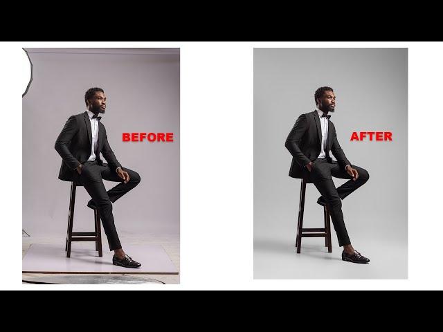 How to Clean Seamless Backdrop in Photoshop 2023 | Adobe Photoshop Tutorial