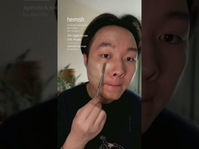 Heimish BB Cream "hack" - Spatula Trend, Men’s Makeup  맨즈￼ 뷰티￼￼￼  #bbcream #kbeauty #heimish