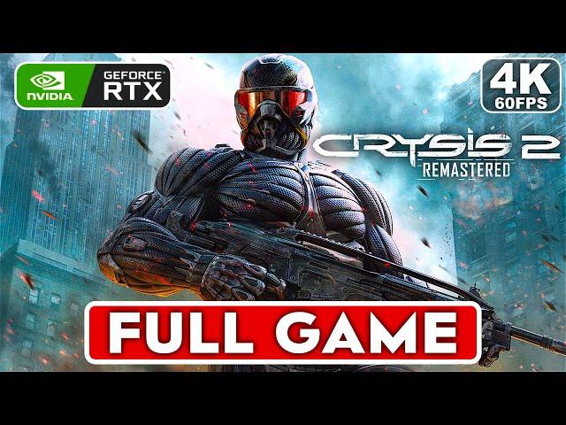 CRYSIS 2 REMASTERED Gameplay Walkthrough Part 1 FULL GAME [4K 60FPS PC RTX] - No Commentary