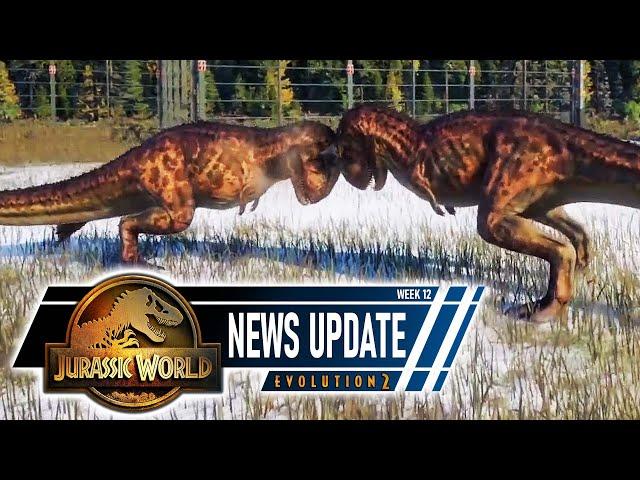 JWE2 NEWS | NEW DINOSAUR FIGHTING ANIMATIONS & more | Jurassic World Evolution 2 news