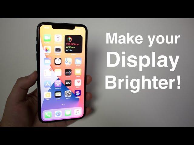 How To Make your iPhone Display Brighter than MAX or Darker than MIN!