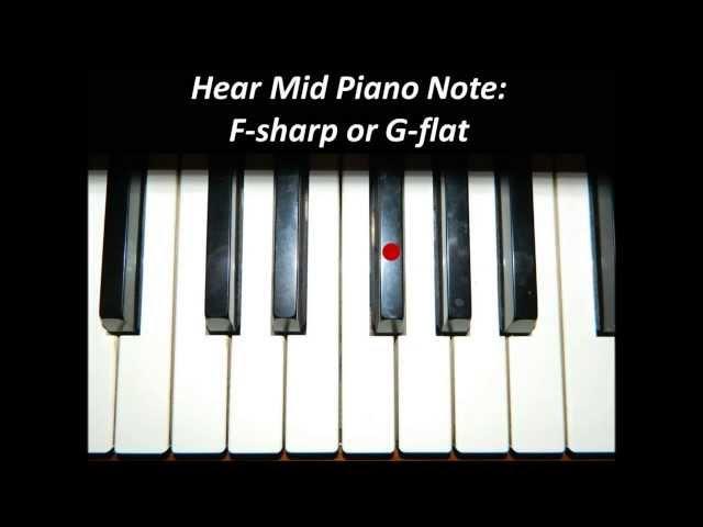 Hear Piano Note - Mid F Sharp or G Flat