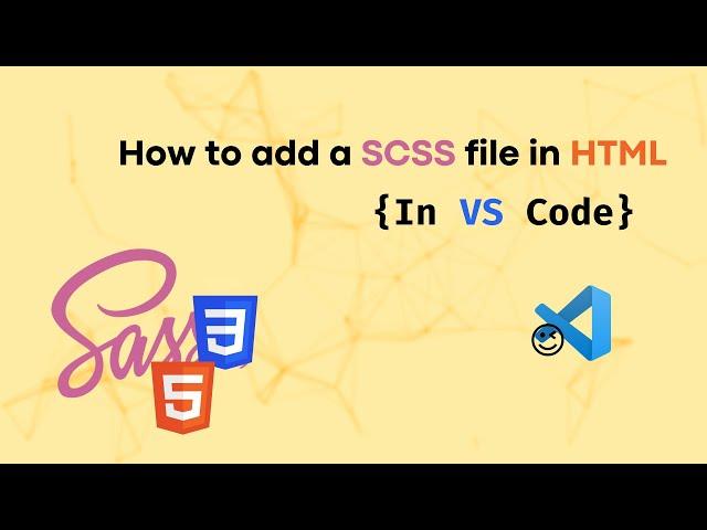 How to add scss file in HTML || scss file convert into css