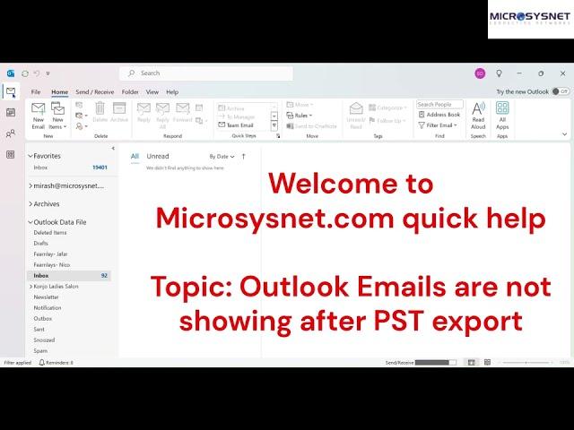 Struggling with missing emails after exporting in Outlook PST?