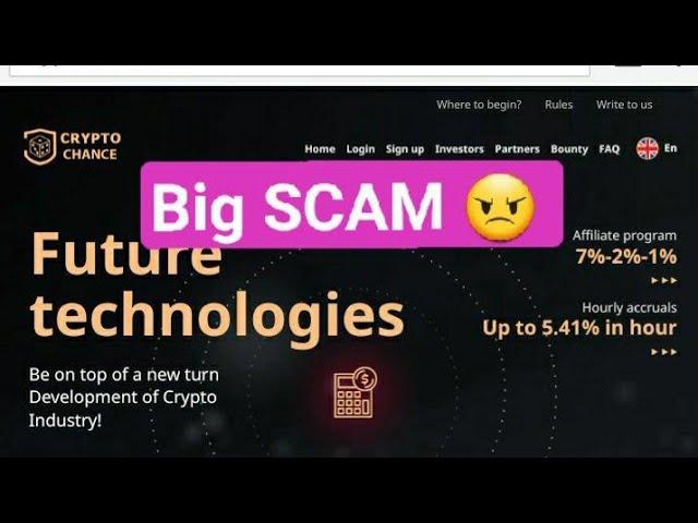 CRYPTOCHANCE.LIVE BIG SCAMMER HOURLY