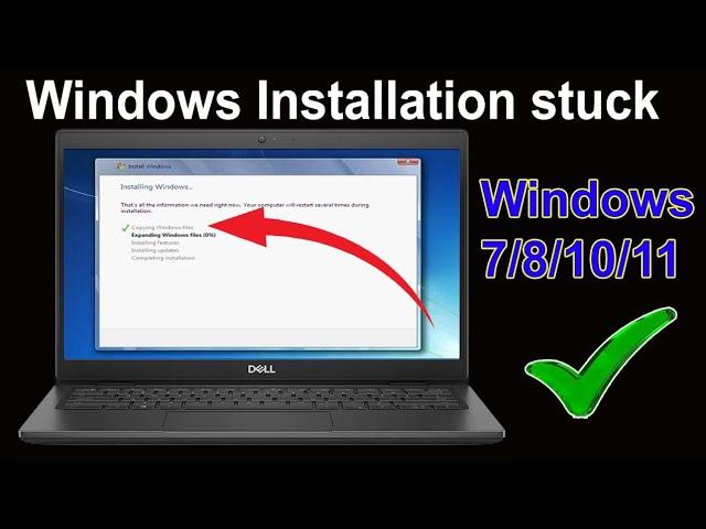 Windows installation stuck in setup is copying files | Windows 7 stuck at Copying windows files 2024