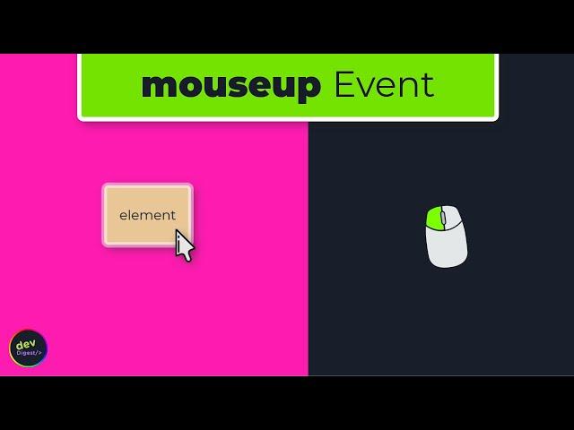 Mouse Up: Mouse Events In JavaScript Explained - Episode 02