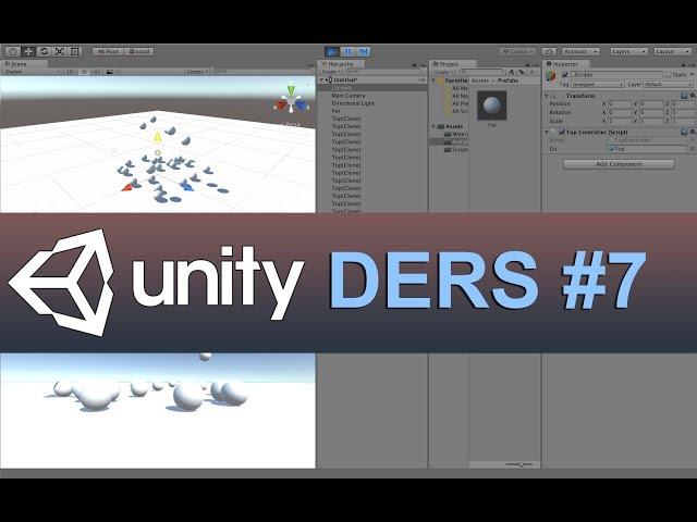 Unity 7.Ders - Prefabs ve Instantiate komutu.