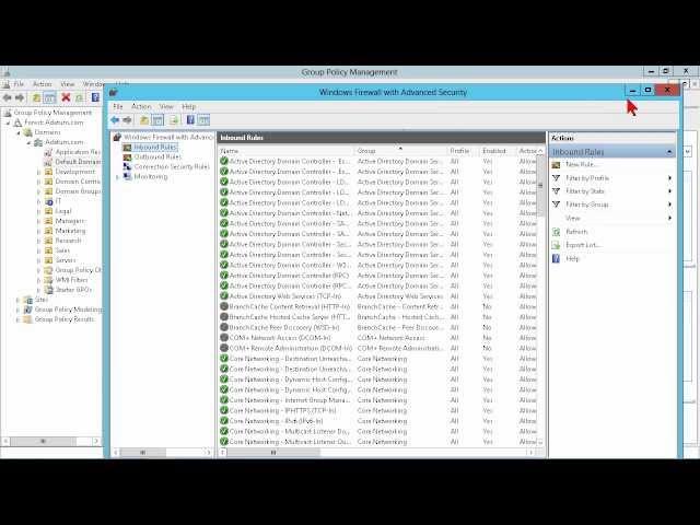 Windows Server 2012 Tutorial: Configuring Firewalls using Group Policy | K Alliance