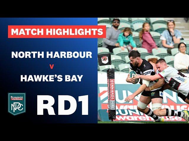 RD 1 HIGHLIGHTS: North Harbour v  Hawke's Bay (Bunnings NPC 2024)