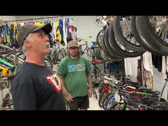 Chris Moeller of S&M bikes walks thru the powers bmx museum with alot of stories