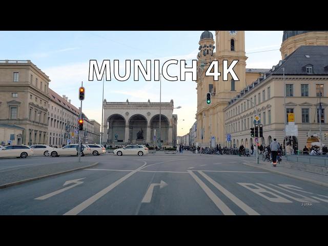 Driving Munich 4K - Sunset Drive - Germany