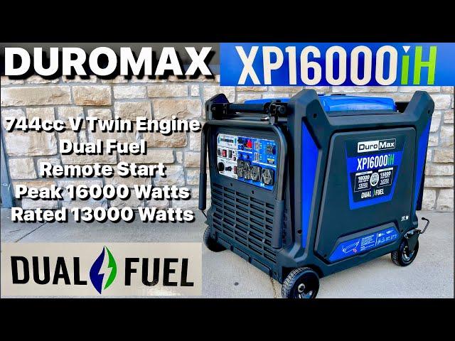 DUROMAX XP16000iH 16,000 Watt Dual Fuel Portable Inverter Generator w/ CO Alert
