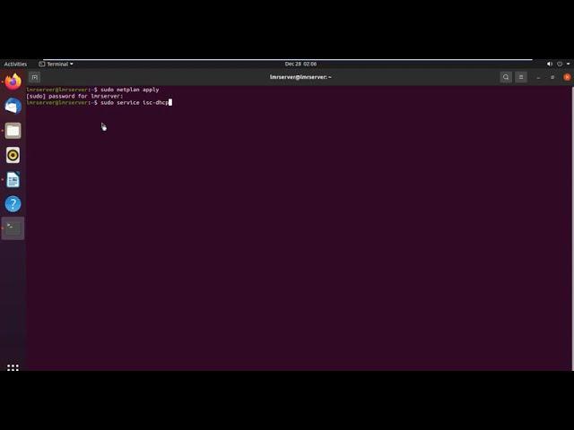 how to configure DHCP Server on Ubuntu Server 20.04