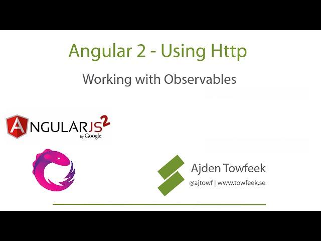 Angular 2 Http - Working with RxJS Observables