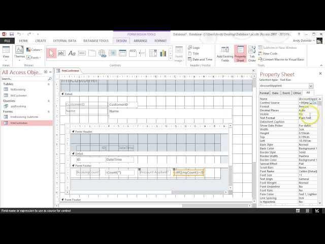 Counting records and appling an IIF statement (Microsoft Access)