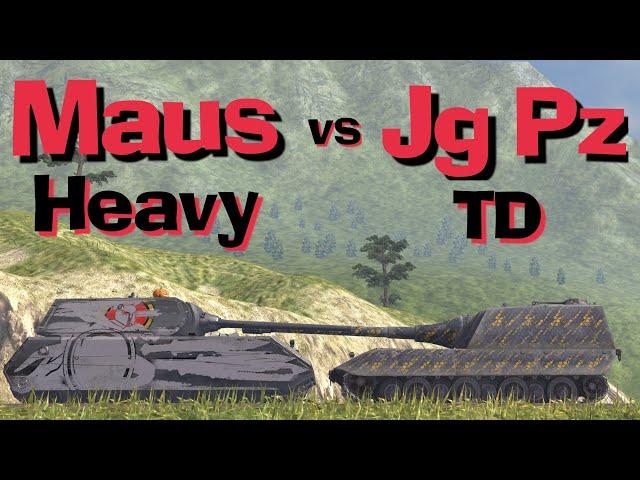 WOT Blitz Face Off || Maus vs JG. Pz. E 100