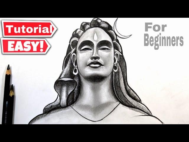 Mahashivratri drawing / Shivratri drawing/ Adiyogi drawing/ Mahadev drawing #drawing #art Lavi Arts