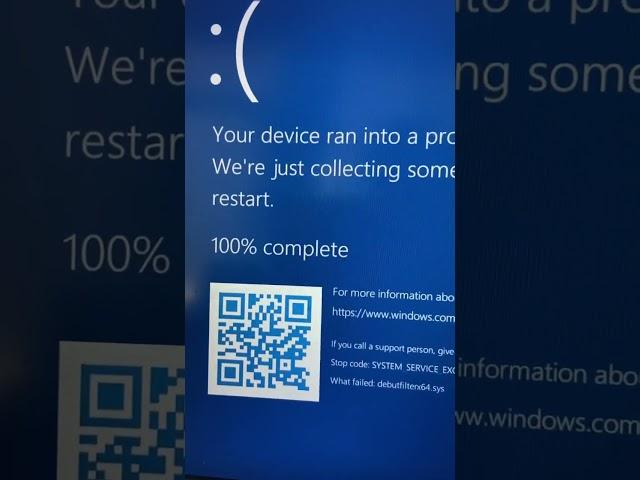 Windows 11 professional Blue Screen Error