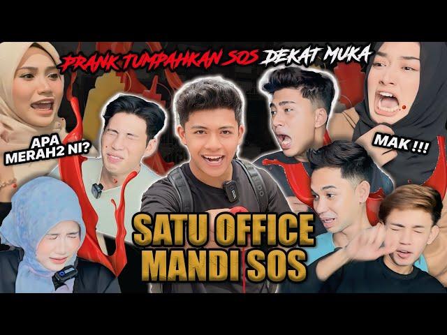 PRANK GOES WRONG SIMBAH SOS DEKAT MUKA!!! AITEAM MENGAM0K MANDI SOS SAMPAI BAJU KOTOR!?