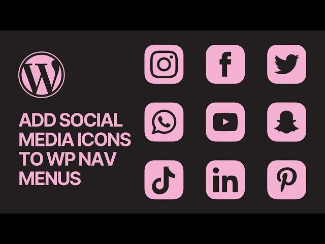 How to Add Social Media Icons to WordPress Navigation Menus? Easy Tutorial